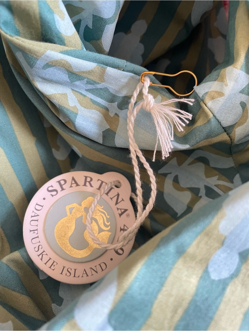 Spartina 449 Marianne Shirt Dress in Hamilton Motif Stripe Large New - Picture 8 of 9